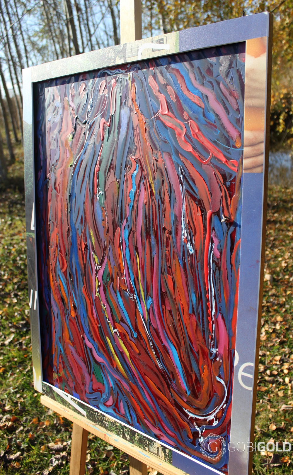 Картина ручной работы "НАДЕЖДА" (абстракция) - 2-х сторонняя