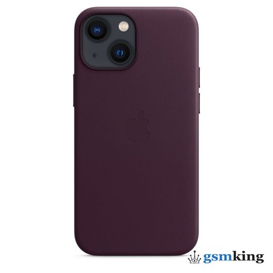 Apple Leather Case with MagSafe iPhone 13 Mini Dark Cherry «Тёмная вишня» MM0G3ZE/A