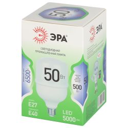 Лампа светодиодная ЭРА GREEN LINE LED POWER T100-50W-865-E27/E40 GL Е27/Е40 50 Вт колокол холодный свет