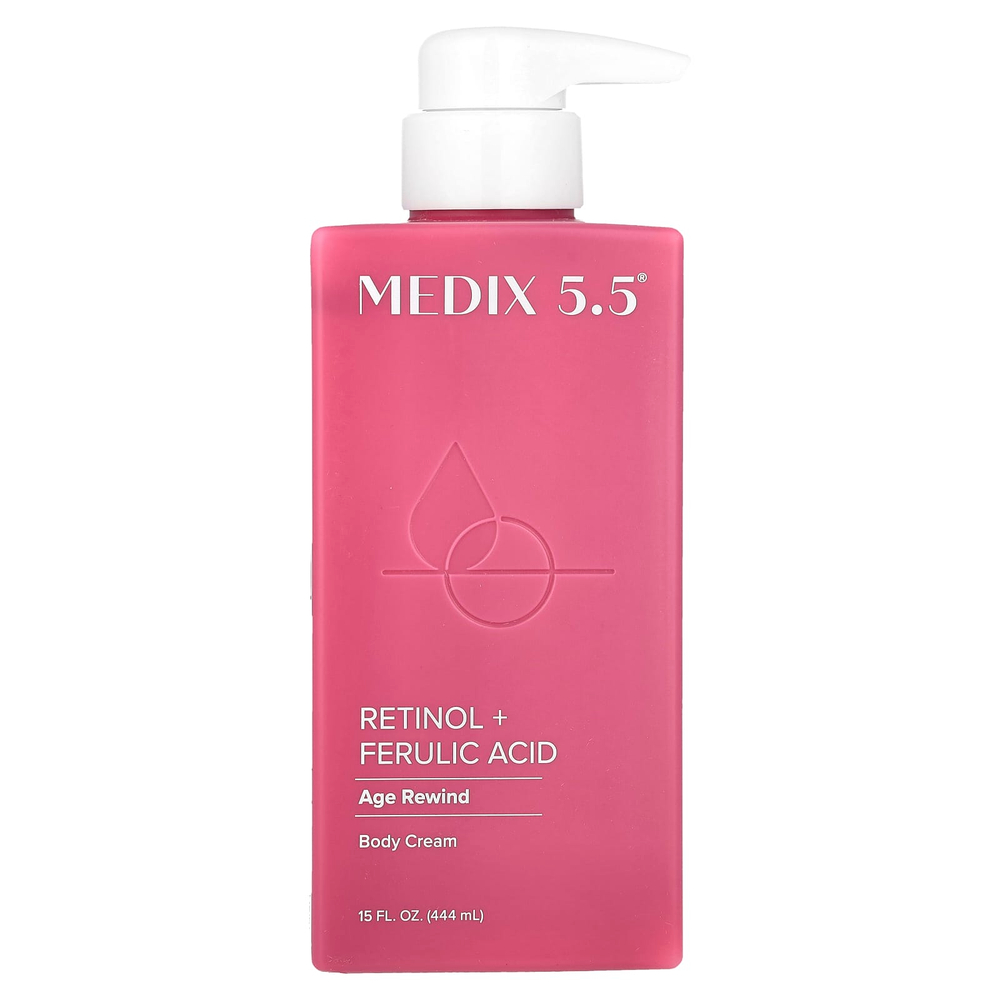 Medix 5.5, крем для тела, ретинол и феруловая кислота, 444 мл (15 жидк. унций)