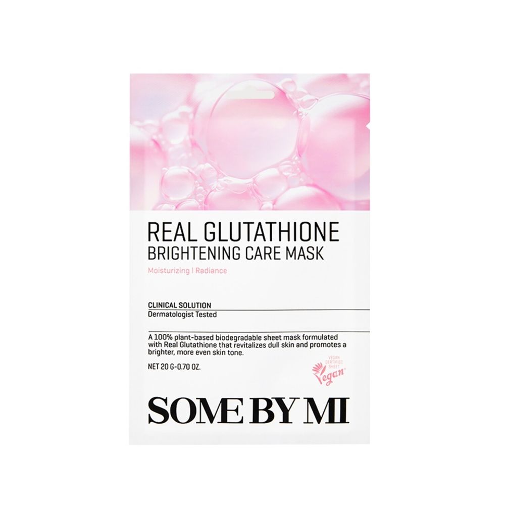 SOME BY MI Тканевая маска для лица с глутатионом для сияния кожи- REAL GLUTATHIONE BRIGHTENING CARE MASK,20г