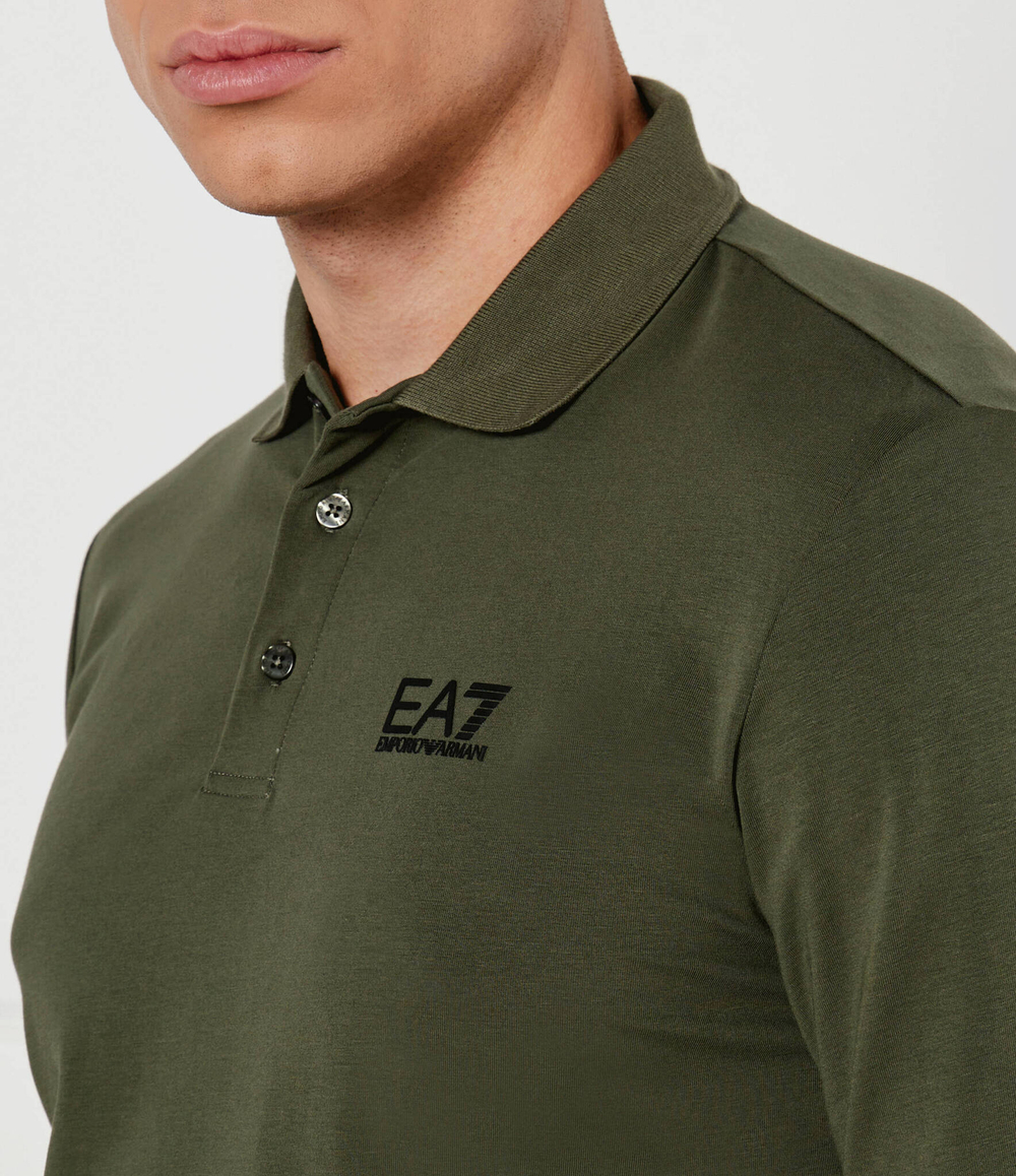 Поло EA7 - хаки(8NPF15 PJVQZ)