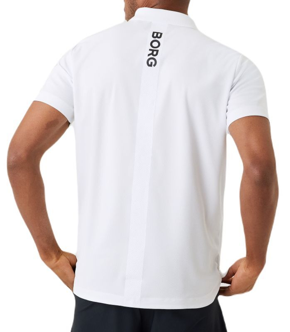 Мужское теннисное поло Björn Borg Ace Polo - brilliant white