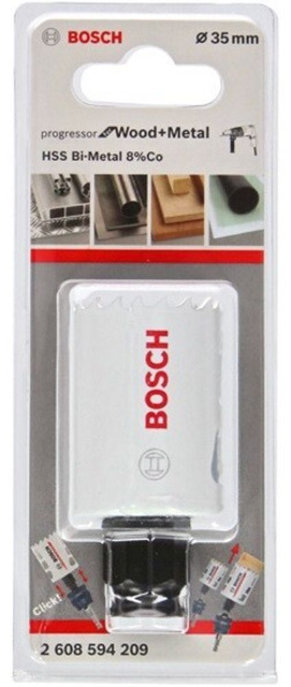 Биметаллическая коронка BOSCH BiM PROGRESSOR 35 mm, NEW