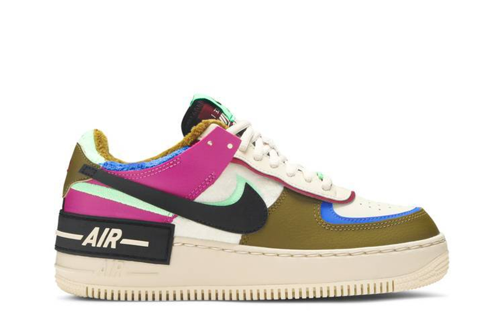 Кроссовки Nike Air Force 1 Shadow Se "Fossil" (Женская размерная сетка)