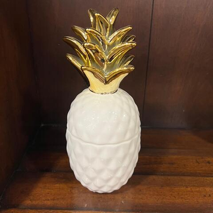 Свеча Ананас белая