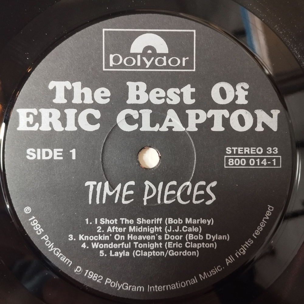 Винтажная виниловая пластинка LP Time Pieces The Best Of Eric Clapton (Россия 1995)