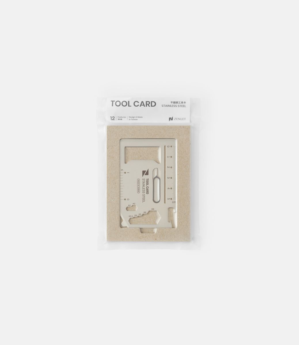 Zenlet Tool Card Silver — мультитул из стали