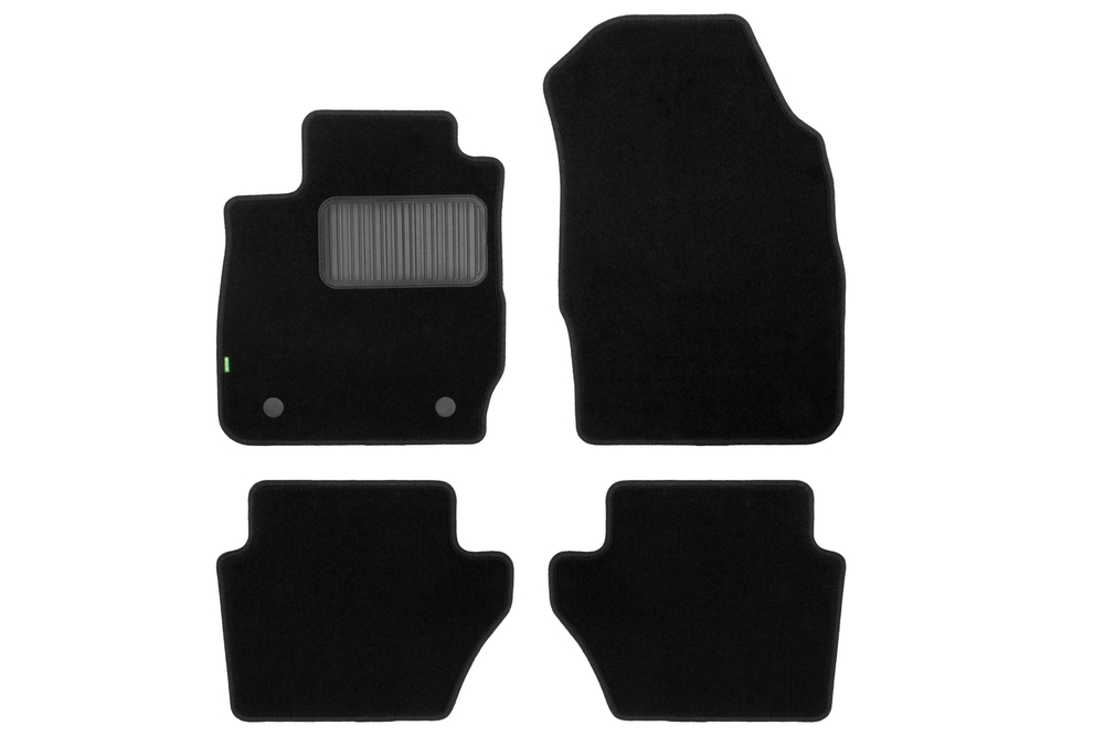 Коврики в салон для FORD Fiesta 3D 2008-2013, 2012-2019, хэтчбек, 4 шт. (текстиль) KLEVER02162301210KH