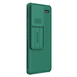 Чехол зеленого цвета с защитной шторкой для камеры от Nillkin на смартфон Xiaomi Redmi Note 13 Pro+ 5G, серия CamShield Pro Case