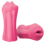 Розовый, светящийся в темноте мастурбатор-ротик BJ (Цвет: розовый)