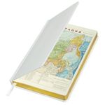 Ежедневник недатированный А5 138х213 мм, BRAUBERG "Iguana", под кожу, 160 л., белый, 114458