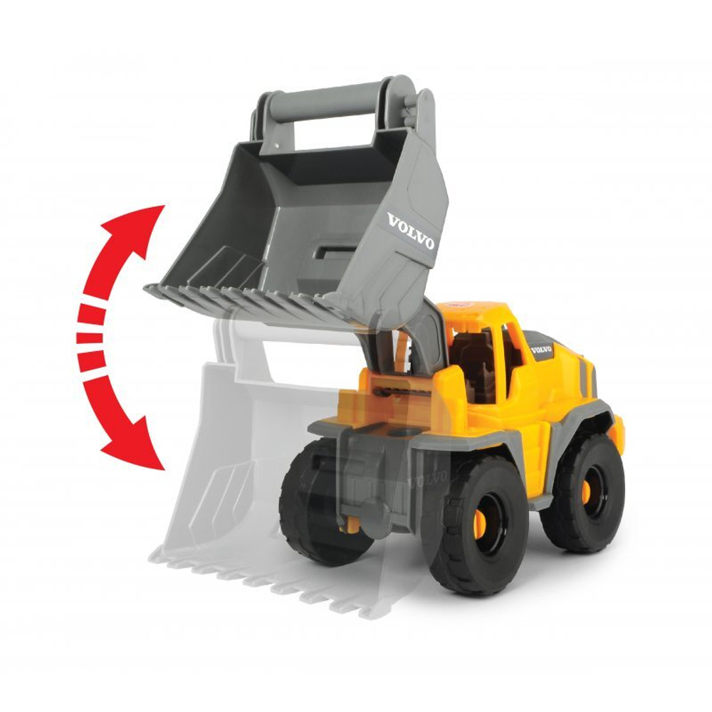 Mack, Volvo Экскаватор-погрузчик 70 см свет звук Dickie Toys 3729012