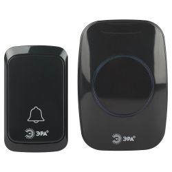 Звонок дверной ЭРА C88 беспроводной черный 38 мелодий | Электрозвонки беспроводные