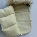 Конверт на выписку с комбинезоном "Winter", меховой (конверт,кокон, чепчик)