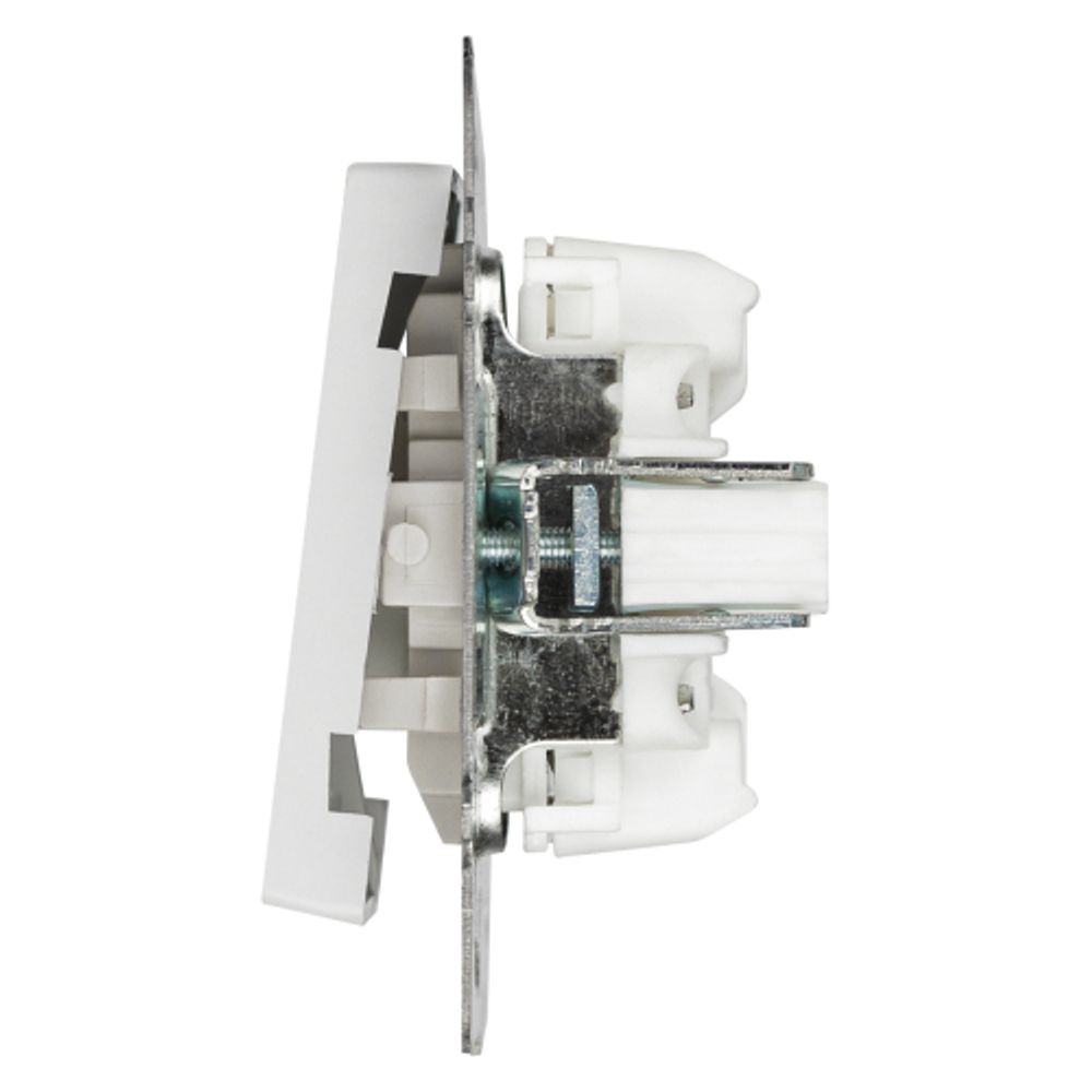 Выключатель Intro Accent 6-102-01 с подсветкой, 10А-250В, IP20, СУ, AL/CU, белый | Intro