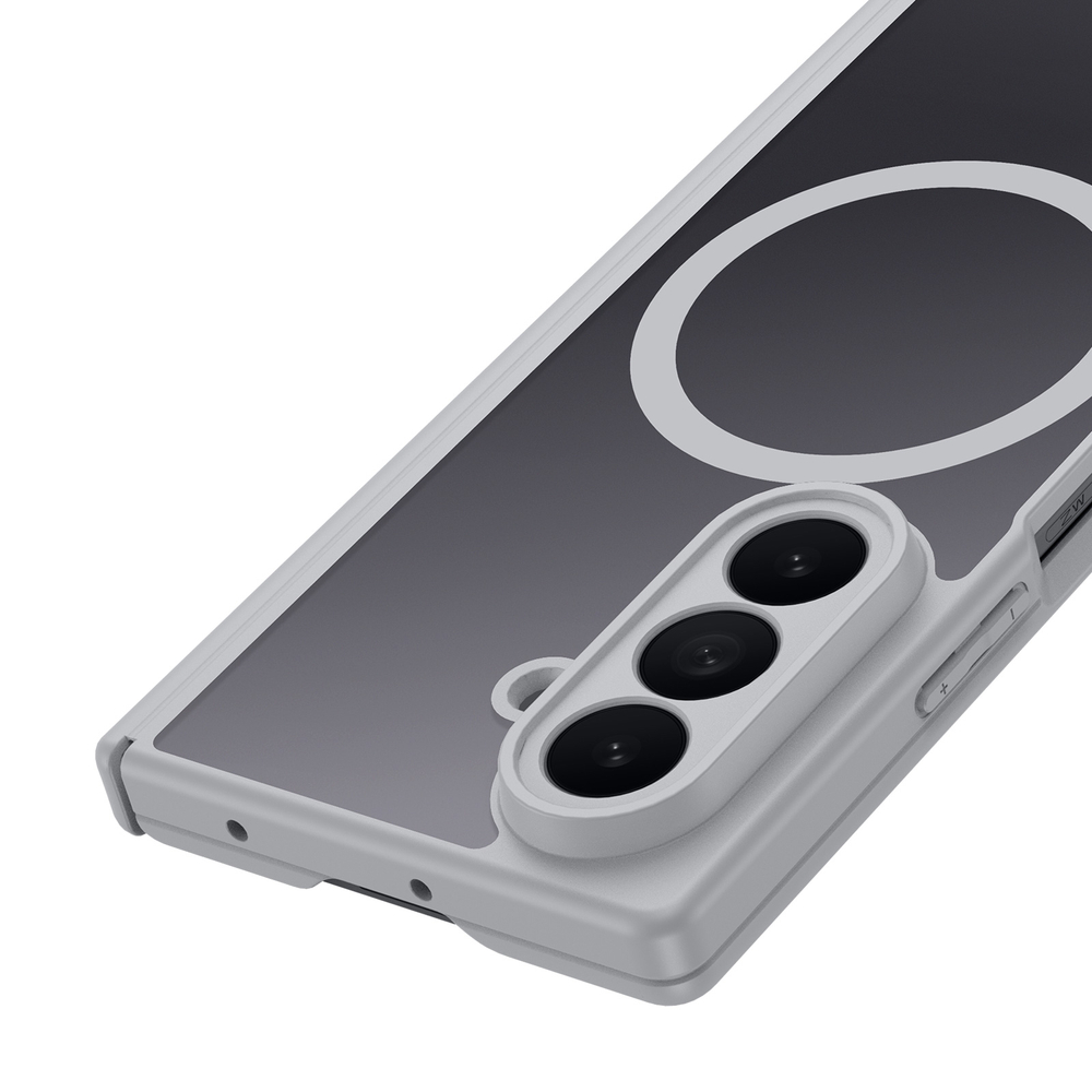 Усиленный чехол серого цвета с MagSafe для Samsung Galaxy Z Fold 8 Ultra, серия Expn Series Magnetic от Dux Ducis