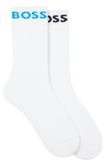 Теннисные носки BOSS x Matteo Berrettini Quarter-Length In Stretch Fabric - turquoise/aqua