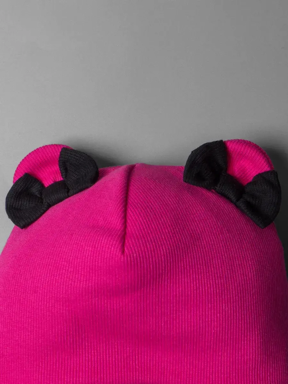 Шапка для девочки на осень с ушками