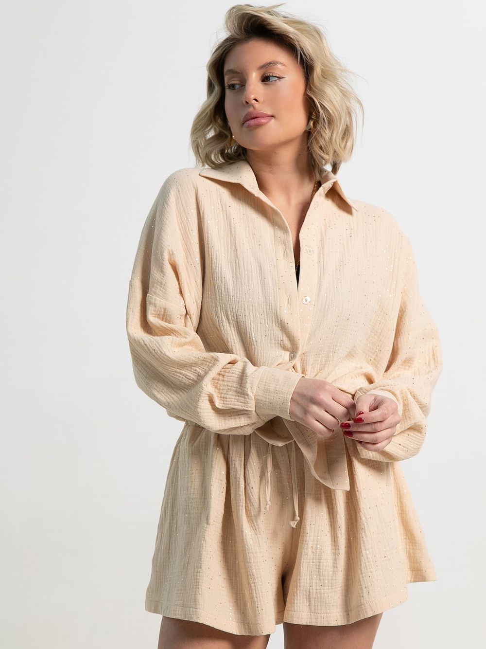 Костюм хлопковый Илария (бежевый) К15344-1М LT Collection