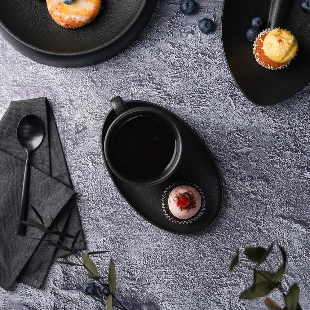 Кофейная пара 175 мл d 8,3 см h7 см Cappuccino Black Raw Stellar P.L. Proff Cuisine [6]