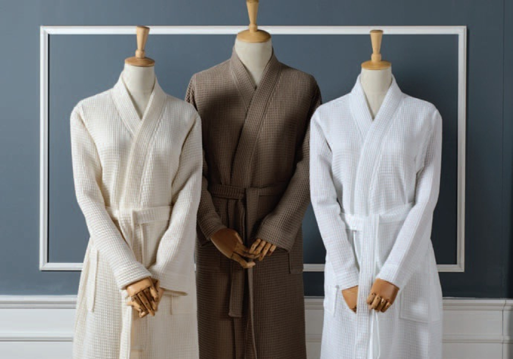 Элитный халат вафельный Long Island белый от Casual Avenue Турция