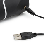 Черный вибратор-кролик Happy Rabbit Realistic Rechargeable Rabbit Vibrator - 25,4 см. (Цвет: черный)