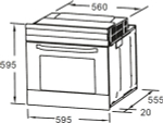 Духовой шкаф Midea MO608007YGB