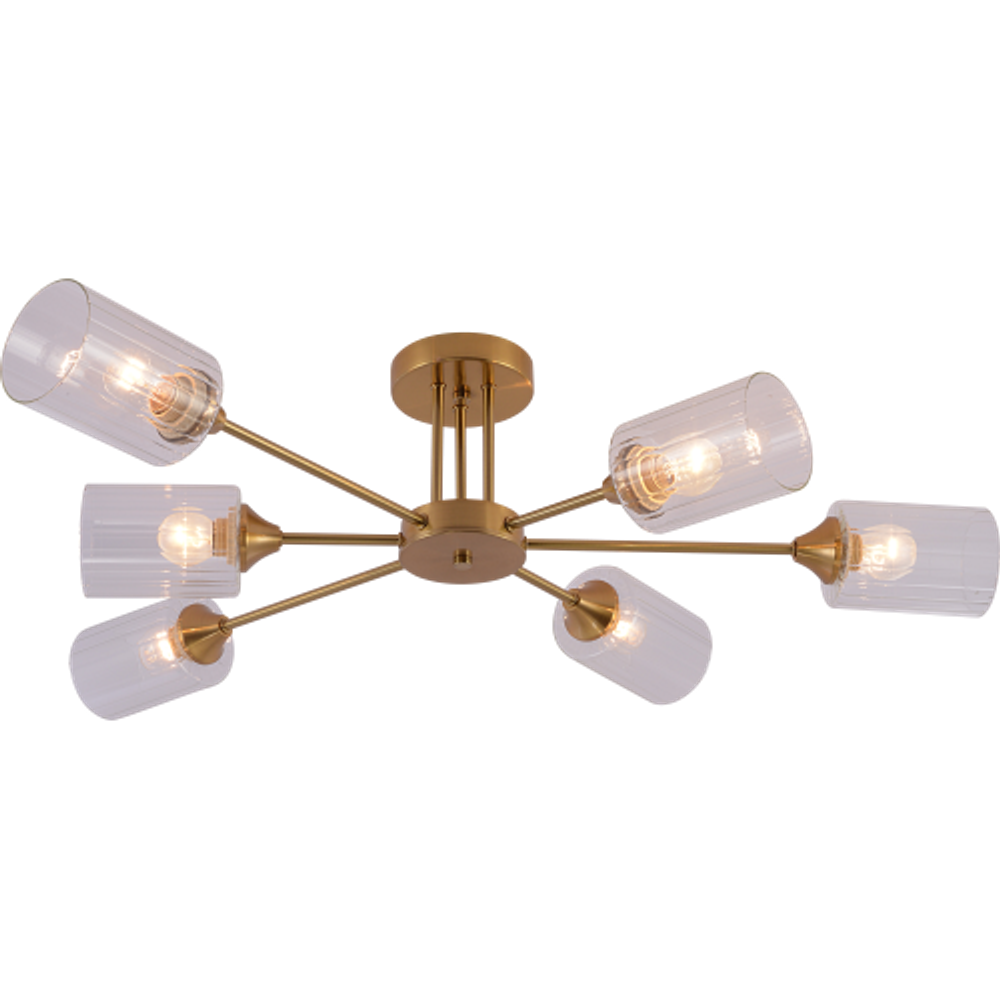 Люстра Rivoli Gill 9188-306 6хЕ27 60Вт модерн | Лайт