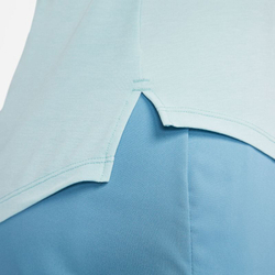 Женская теннисная футболка (dł. Рукава) Nike Dri-Fit One Luxe Lon Sleeve Top - ocean bliss/reflective silver