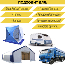 Переносной автономный отопитель 12В 5кВт с климат-контролем (сухой фен) Обогреватель салона дизельный для рыбалки, охоты, гаража