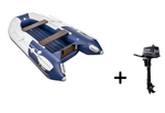 Ривьера-2900 НДНД компакт серый-синий + PARSUN T 5.8 BMS (комплект лодка + мотор)