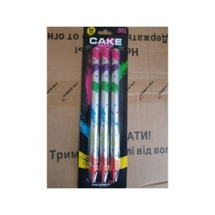 Тортовые свечи "Cake Fountain", 23см, 3 шт.