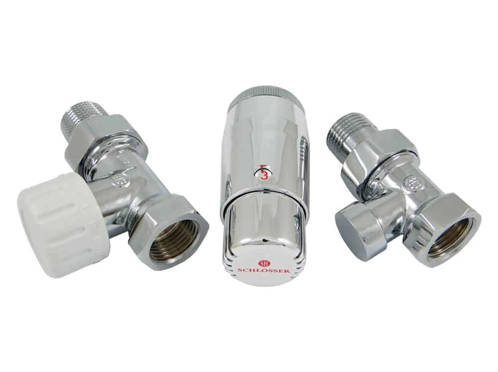 Комплект подключения прямой STANDARD MINI 1/2&amp;quot; (хром) с термоголовкой MINI DIAMANT М30х1,5