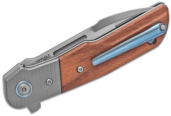 Складной нож MKM "CLAP" MKM/LS01 ST c клинком из стали Böhler M390 Microclean®, рукоять дерево (Santos) / титан