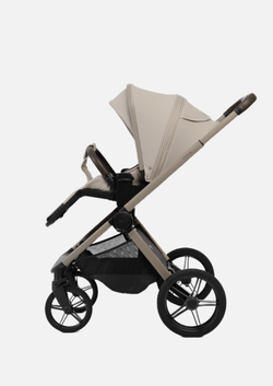 Peppy Коляска детская Monaco thermo 2 в 1 Latte (бежевый), рама серо-коричневая