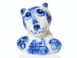 Фигурка Тигр гжель 3,8см 2957