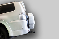 Фаркоп Лидер-Плюс для MITSUBISHI PAJERO 2000/5- ( ШАР ВСТАВКА 50*50 ) с электрикой (Smart) и сертифкатом в комплекте арт.(M114-E)