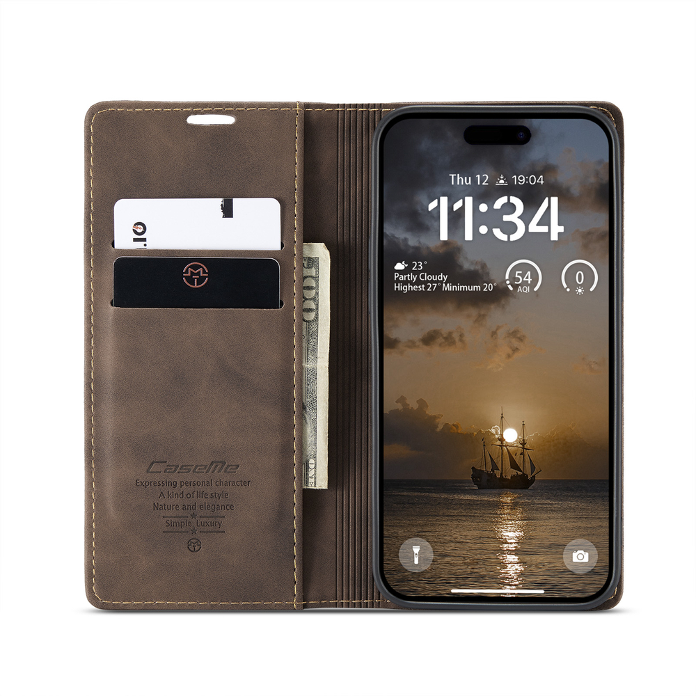 Чехол-книжка CaseMe Matte iPhone 17 Pro