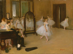 Танцевальный класс, Дега, картина для интерьера (репродукция) Настене.рф
