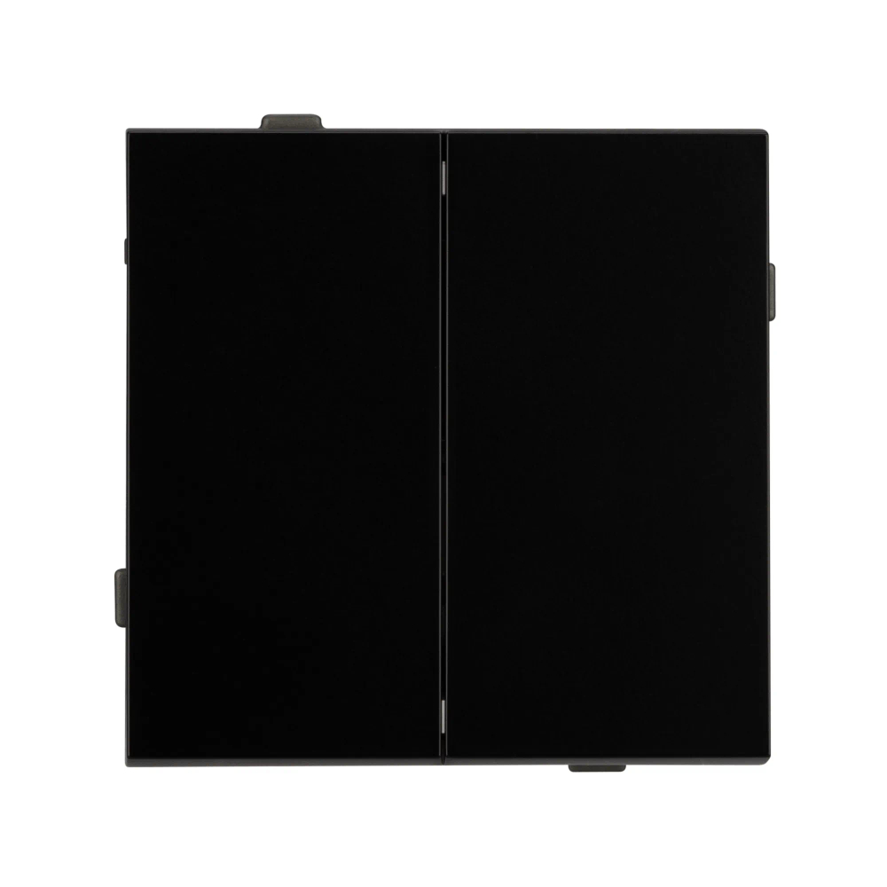 Механизм выключателя двухклавишный непроходной SWT-TENDO-MK02-PL-BK (230V, 10A) (Arlight, -) 054059