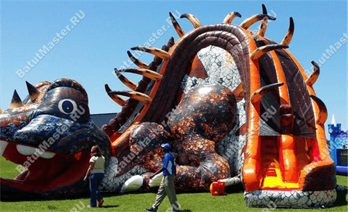 Коммерческий надувной батут "Мега - дракон"