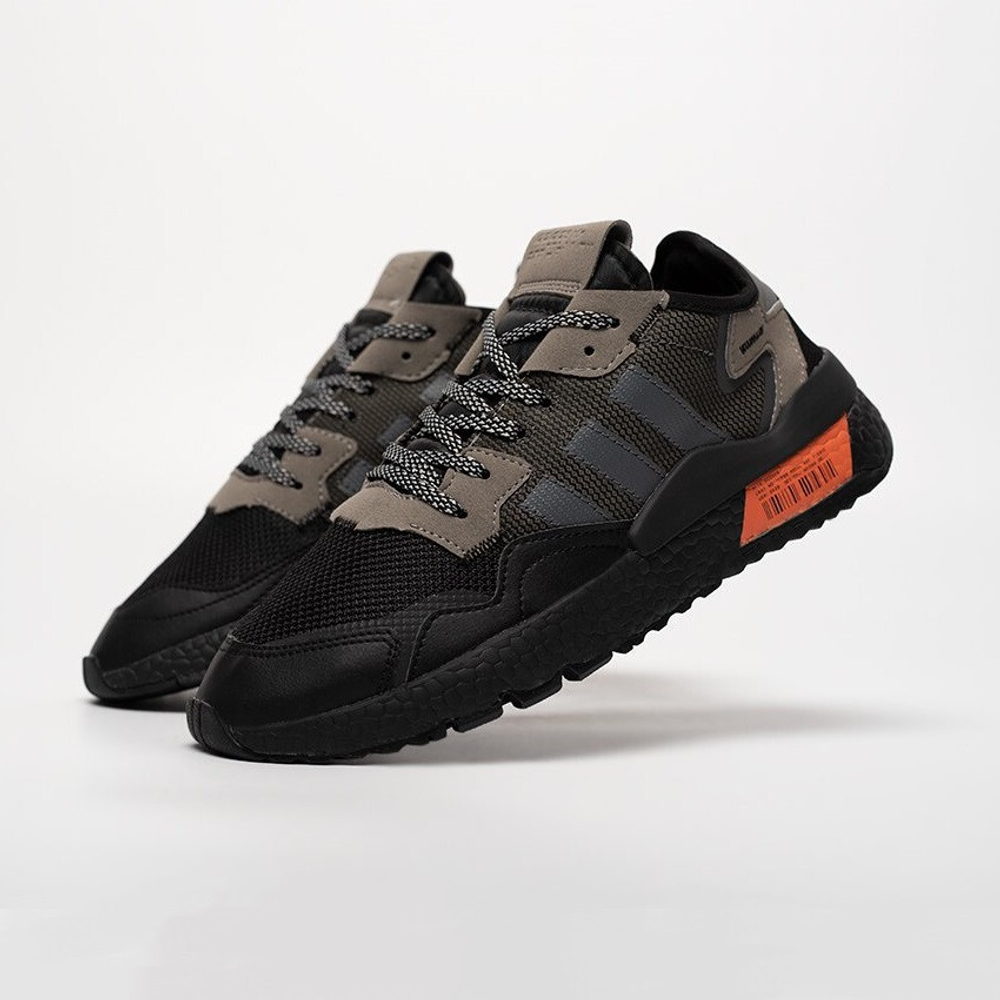 кроссовки Adidas Nite Jogger Black / Grey / Orange Code