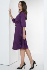 Платье Идеальный силуэт (гофре, баклажан) Diolche