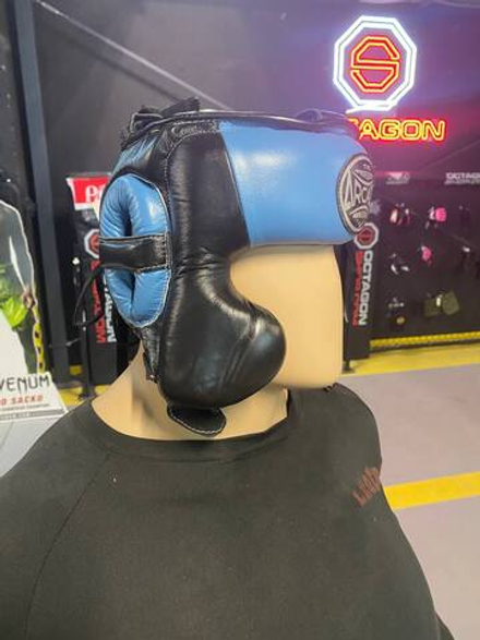 Шлем боксерский  Arcada голубой-черный