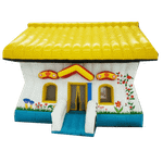 Коммерческий надувной батут "Пряничный домик"
