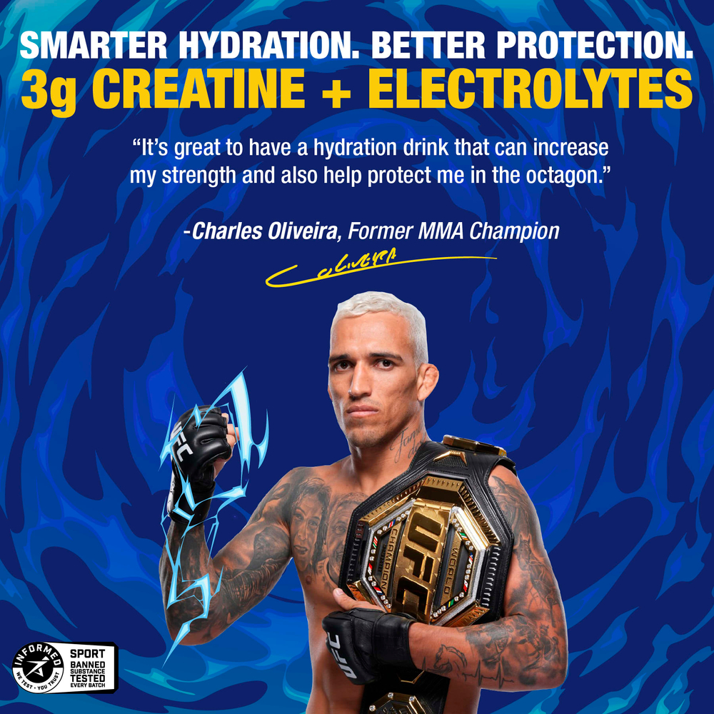 MHP, Impact Hydration, электролиты и креатин, бразильский пунш, 15,9 унции (0,99 фунта)