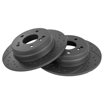 Диск тормозной задний перфорированный PRO-Line с покрытием (компл.2 шт) MB W210/203 200/230/240/300D GANZ GIJ06105S