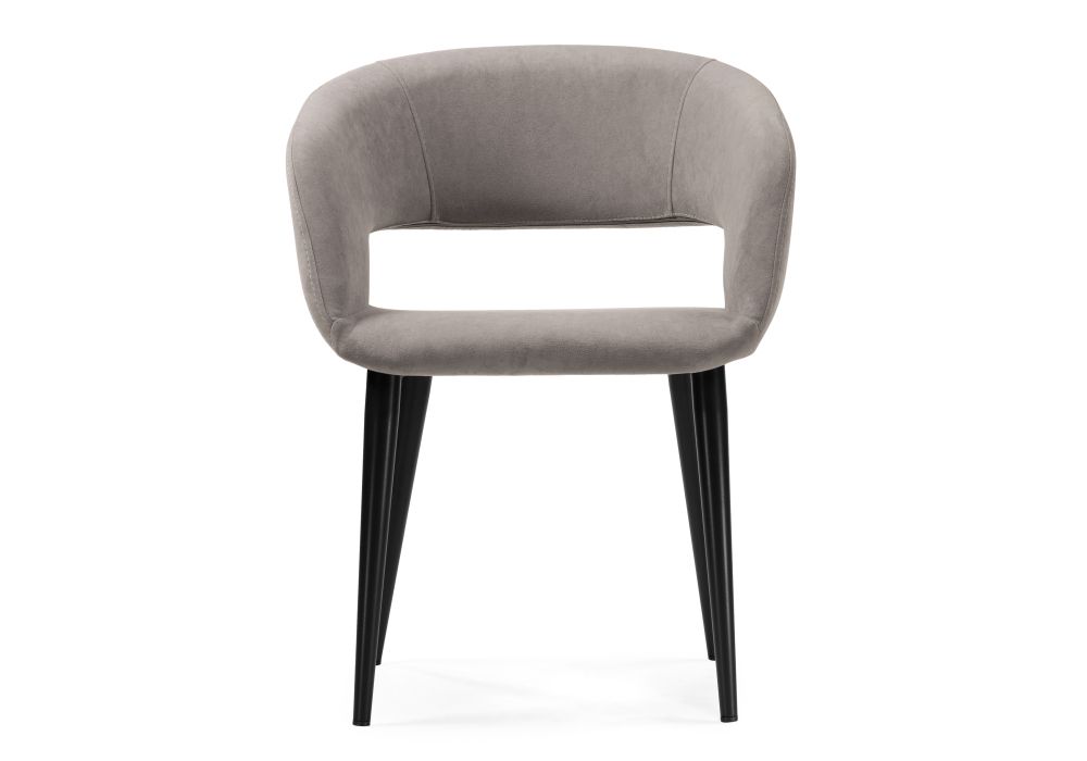 Стул на металлокаркасе Торган катания смок / черный матовый