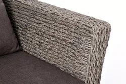 "Капучино Сингл" лаунж-зона из искусственного ротанга (гиацинт), цвет серый